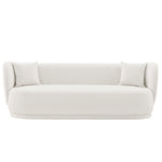 Siri 93" Upholstered Sofa in Cream