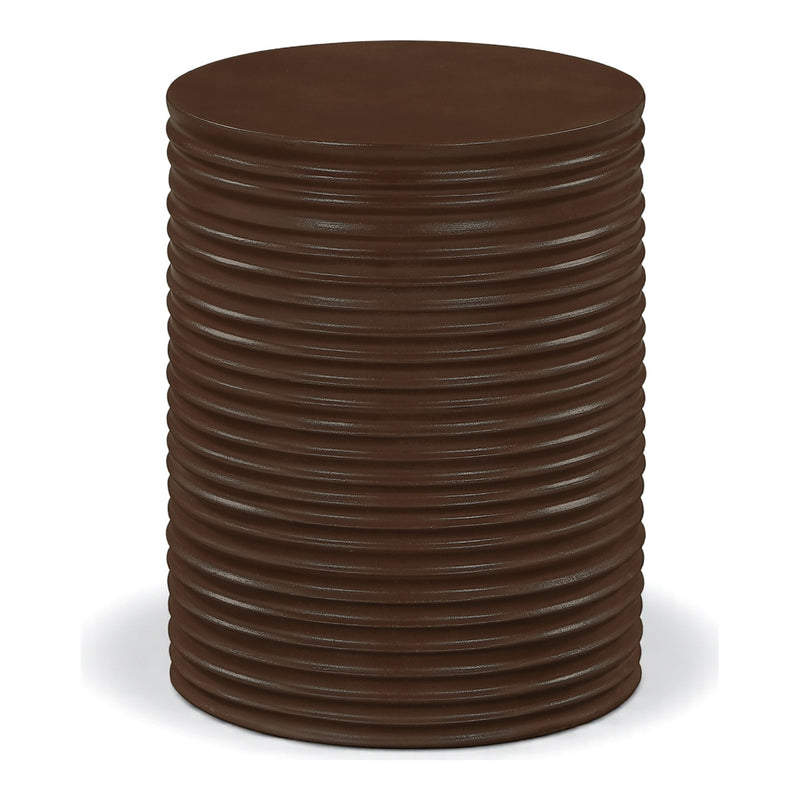 Nobi Concrete Indoor/Outdoor End Table in Brown