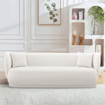 Siri 93" Upholstered Sofa in Cream