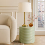 Nobi Concrete Indoor/Outdoor End Table in Green