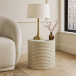 Nobi Concrete Indoor/Outdoor End Table in Beige