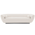 Ulka 96" Chenille Sofa in Cream
