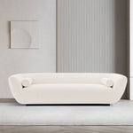 Ulka 96" Chenille Sofa in Cream