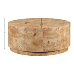 Burl Wood Coffee Table in Natural