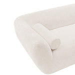 Ulka 96" Chenille Sofa in Cream