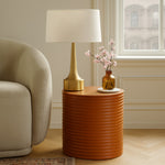 Nobi Concrete Indoor/Outdoor End Table in Terracotta