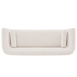 Ulka 96" Chenille Sofa in Cream