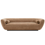 Ulka 96" Chenille Sofa in Light Brown