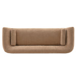 Ulka 96" Chenille Sofa in Light Brown