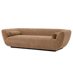 Ulka 96" Chenille Sofa in Light Brown