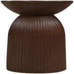 Opani Concrete Indoor/Outdoor End Table in Brown