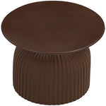 Opani Concrete Indoor/Outdoor End Table in Brown