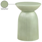 Opani Concrete Indoor/Outdoor End Table in Green