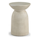 Opani Concrete Indoor/Outdoor End Table in Beige