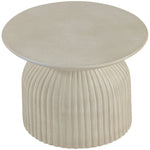 Opani Concrete Indoor/Outdoor End Table in Beige