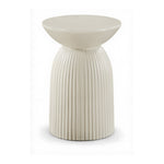 Opani Concrete Indoor/Outdoor End Table in Taupe