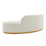 Daria 132" Chenille Sectional in Ivory