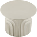 Opani Concrete Indoor/Outdoor End Table in Taupe