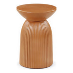 Opani Concrete Indoor/Outdoor End Table in Terracotta