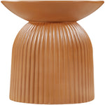 Opani Concrete Indoor/Outdoor End Table in Terracotta