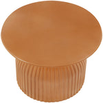 Opani Concrete Indoor/Outdoor End Table in Terracotta