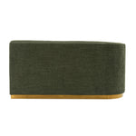 Daria 132" Chenille Sectional in Olive Green