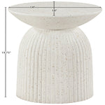 Opani Concrete Indoor/Outdoor End Table in Terrazzo