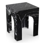 Palermo Marble End Table in Black