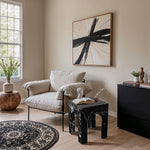 Palermo Marble End Table in Black