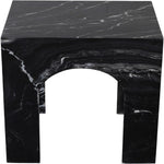 Palermo Marble End Table in Black