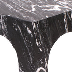 Palermo Marble End Table in Black