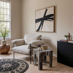 Palermo Marble End Table in Brown