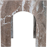 Palermo Marble End Table in Brown