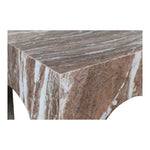 Palermo Marble End Table in Brown