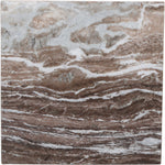 Palermo Marble End Table in Brown
