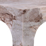 Palermo Marble End Table in Brown
