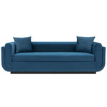 Edmonda 91" Velvet Sofa in Sapphire Blue