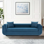 Edmonda 91" Velvet Sofa in Sapphire Blue