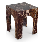 Palermo Marble End Table in Cherry
