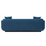 Edmonda 91" Velvet Sofa in Sapphire Blue