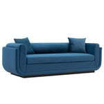 Edmonda 91" Velvet Sofa in Sapphire Blue