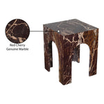 Palermo Marble End Table in Cherry