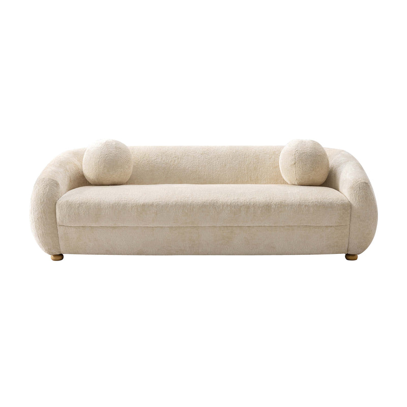 Tribeca 86" Chenille Sofa in Cream