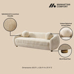 Tribeca 86" Chenille Sofa in Cream