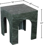 Palermo Marble End Table in Green
