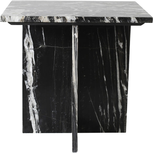 Verona Marble End Table in Black