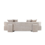 Verandah 112" Chenille Sofa in Beige