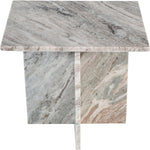 Verona Marble End Table in Brown