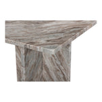 Verona Marble End Table in Brown