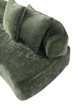 Verandah 112" Chenille Sofa in Olive Green